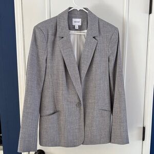 Nine West Women's Classic Gray Suit Jacket